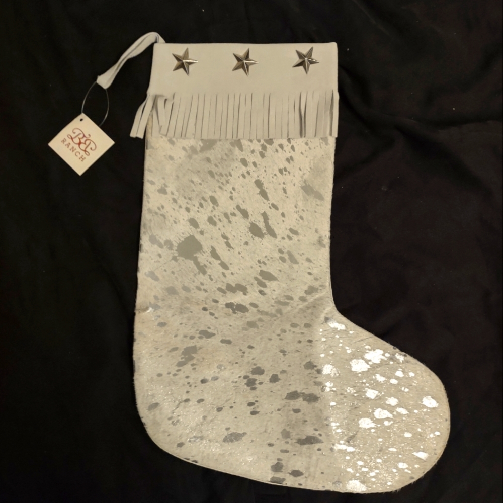 Silver acid wash white stocking